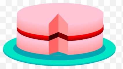 Cake Layers Pink Dessert Sweet - Clip Art Emoji