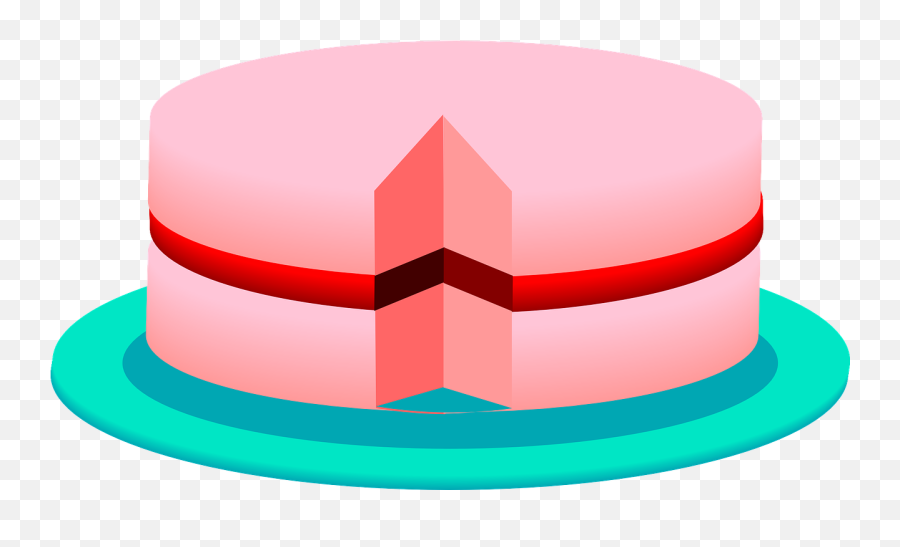 Cake Layers Pink Dessert Sweet - Cake Clip Art Emoji,Fire Emoji Apple