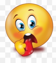 Scared Long Tonque Emoji - Guten Morgen Smilie