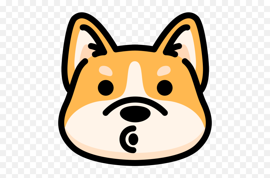 Blowing - Annoying Icon Emoji,Corgi Emoticon