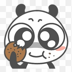 Mq Panda Cookie Emoji Emojis - Nom