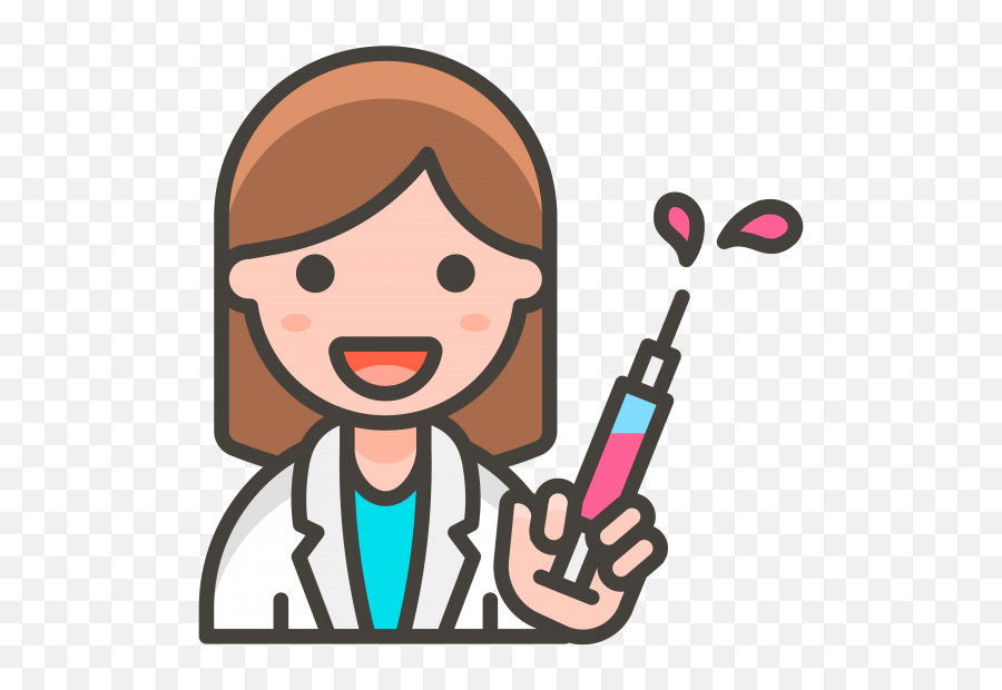Doctor Woman Emoji - Raise Hand Cartoon Png,Emoji For Doctor