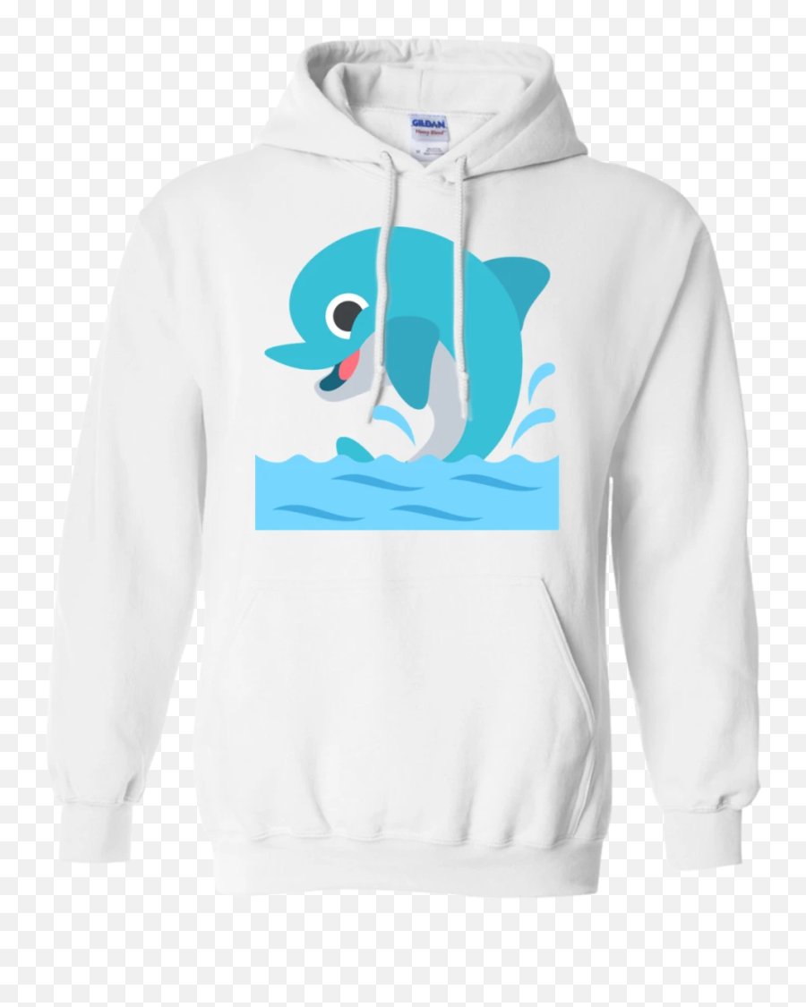 Happy Dolphin Emoji Hoodie - Hoodie,Dolphin Emoji