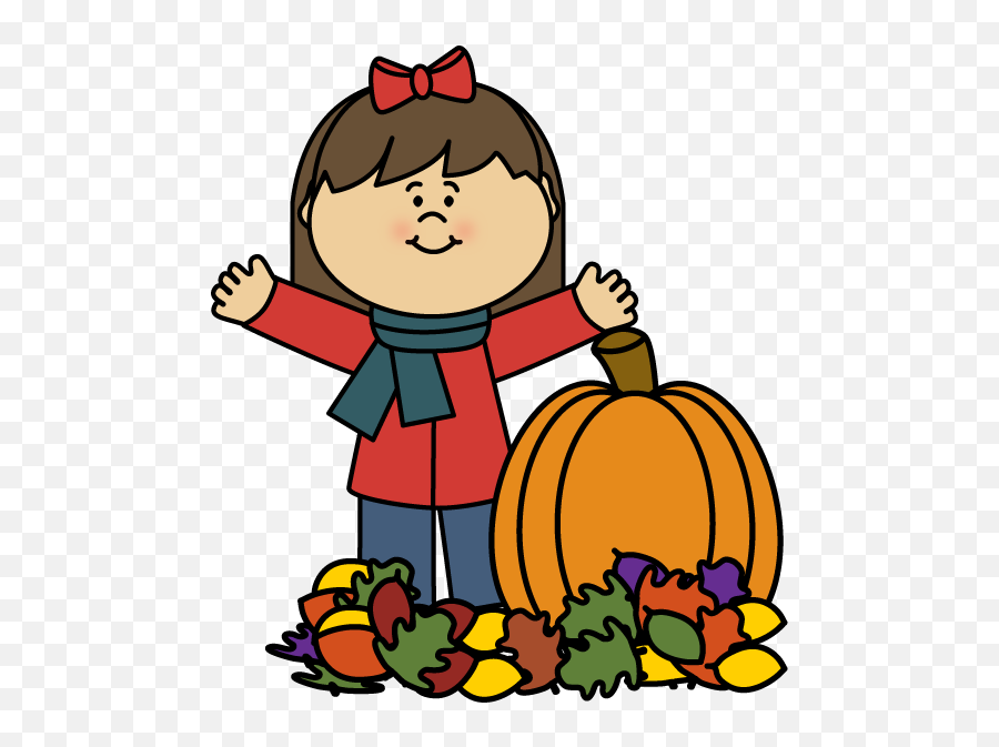 Autumn Girl Clip Art - Fall Clip Art Kids Emoji,Fall Emoji