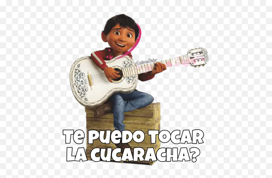 Cocodisney Pixar Stickers For Whatsapp - Disney Pixar Coco Miguel Rivera Emoji,Acoustic Guitar Emoji