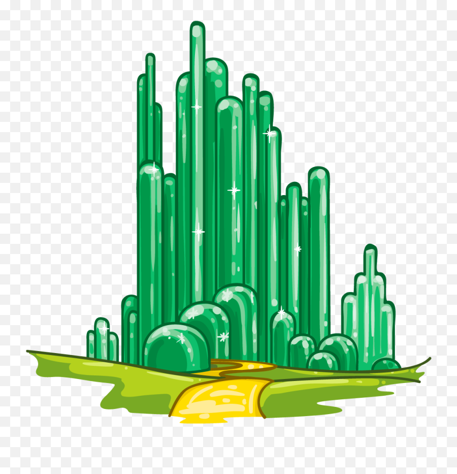 Clipart Emerald City - Emerald City Castle Wizard Of Oz Emoji,Wizard Of Oz Emoji