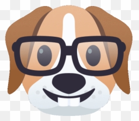 Nerdy Dog GIF - Joypixels Discover u0026 Share GIFs Face Of Gif Transparent Emoji