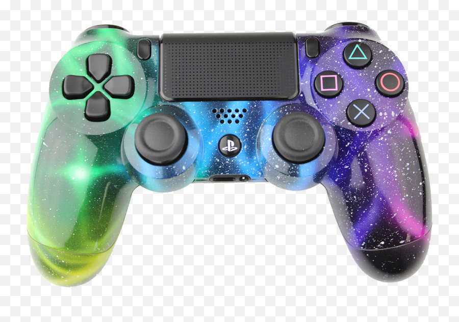 Nebula Galaxy Playstation 4 Controller - Playstation 4 Controller Galaxy Emoji,Video Game Controller Emoji