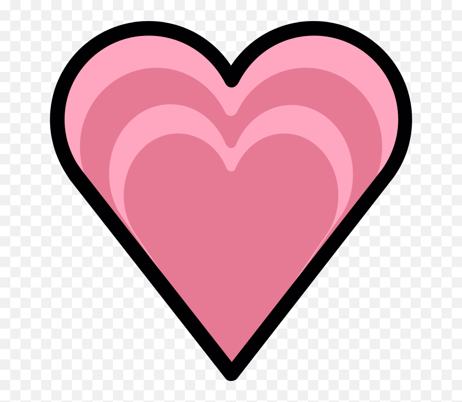 Openmoji - Heart Emoji,Pink Heart Emoji Png