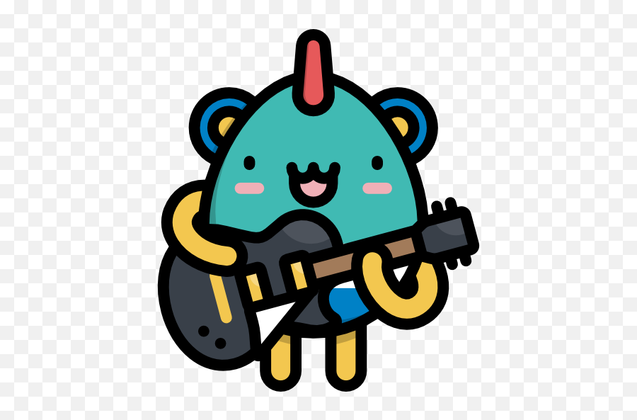 Guitar Player - Free Smileys Icons Gitar Emojileri Çalarken Emoji,Emoji Guitar