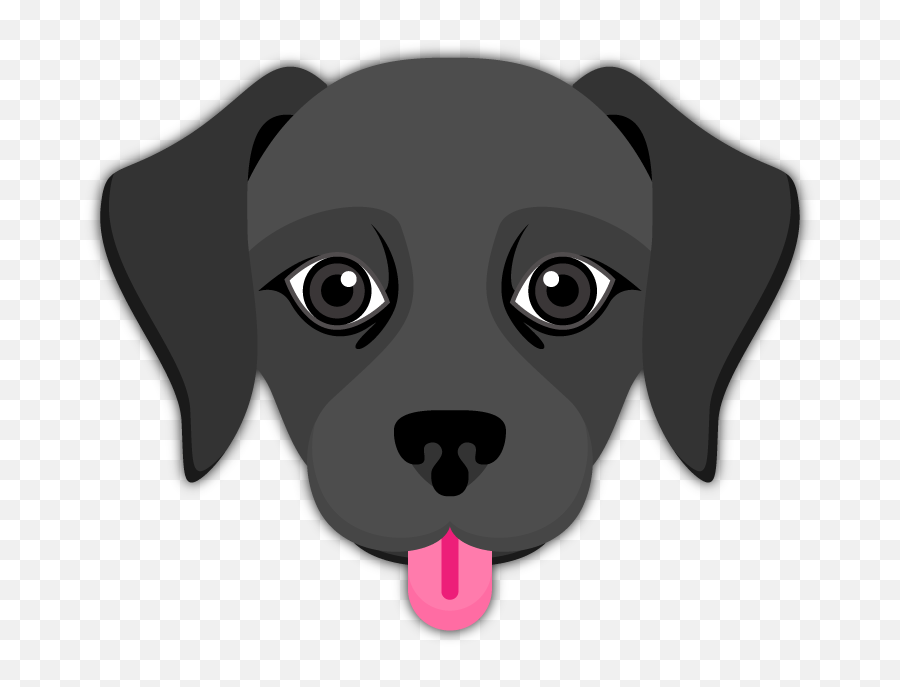 Black Labrador Emoji - Dog Emoji Png,Mop Emoji