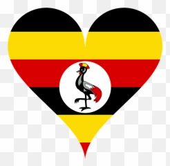 Heart Love Flag - Uganda Flag Png Emoji,Uganda Flag Emoji