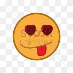 Emoticon In Love Vector Image - Smiley Emoji