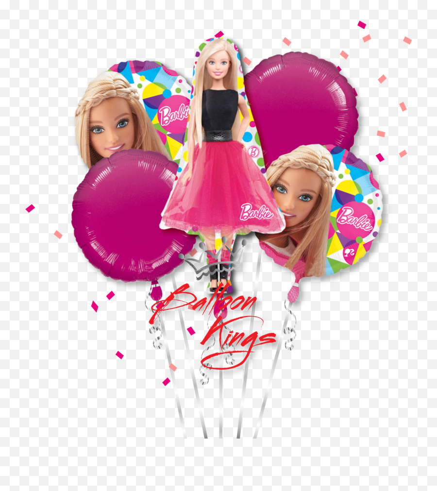 Barbie Bouquet - Barbie Balloons Png Emoji,Barbie Emoji