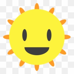 Clipart Happy Sun - Watch Emoji,Sunshine Emoticon