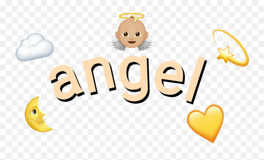 Angel Emoji Crown Tumblr - Clip Art,Angel Emoji Text