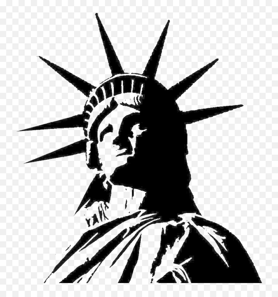 Liberty Free Download Hq Png Image - Statue Of Liberty Black And White Png Emoji,Emoji Statue Of Liberty And Newspaper