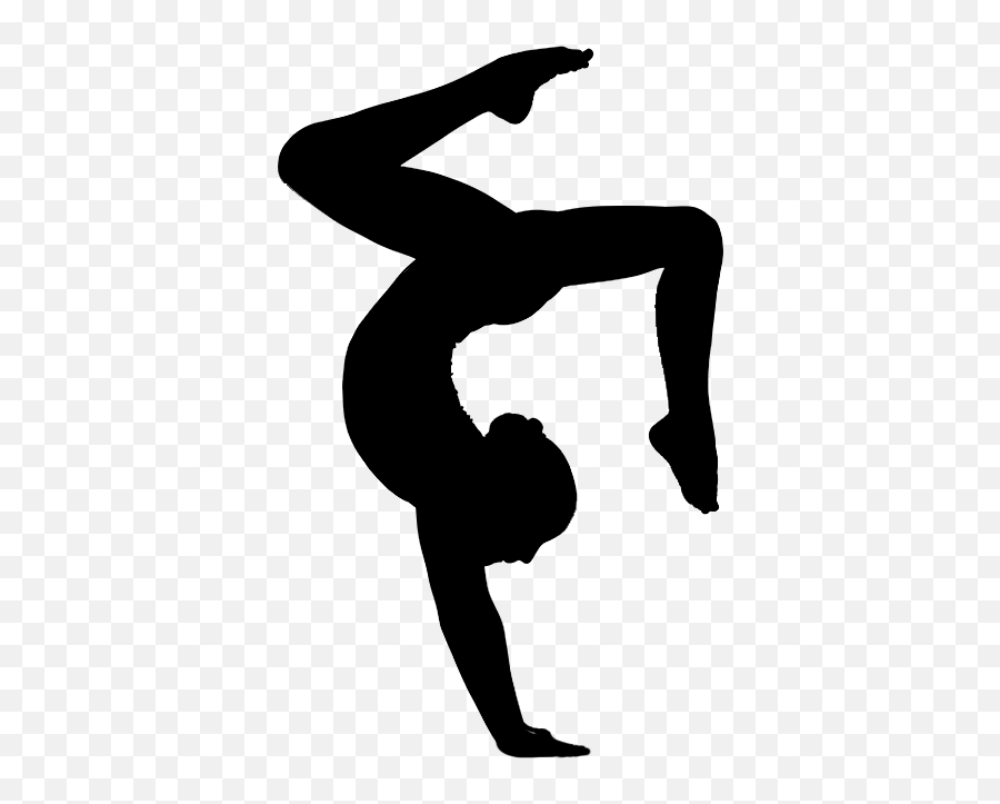 Gymnastics Clipart Cartwheel Gymnastics Cartwheel - Transparent Background Gymnast Silhouette Emoji,Cartwheel Emoji