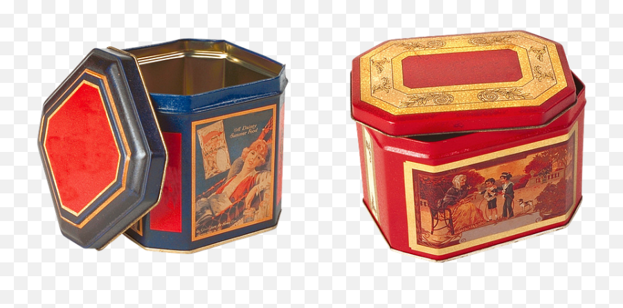 Tin Box Candy Tea - Box Emoji,Fire Mailbox Emoji