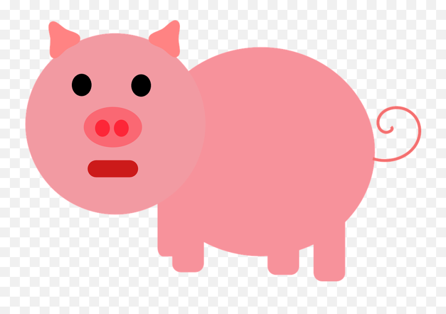 Free Pork Pig Vectors - Pink Pig Coloring Page Emoji,Pig Emoji
