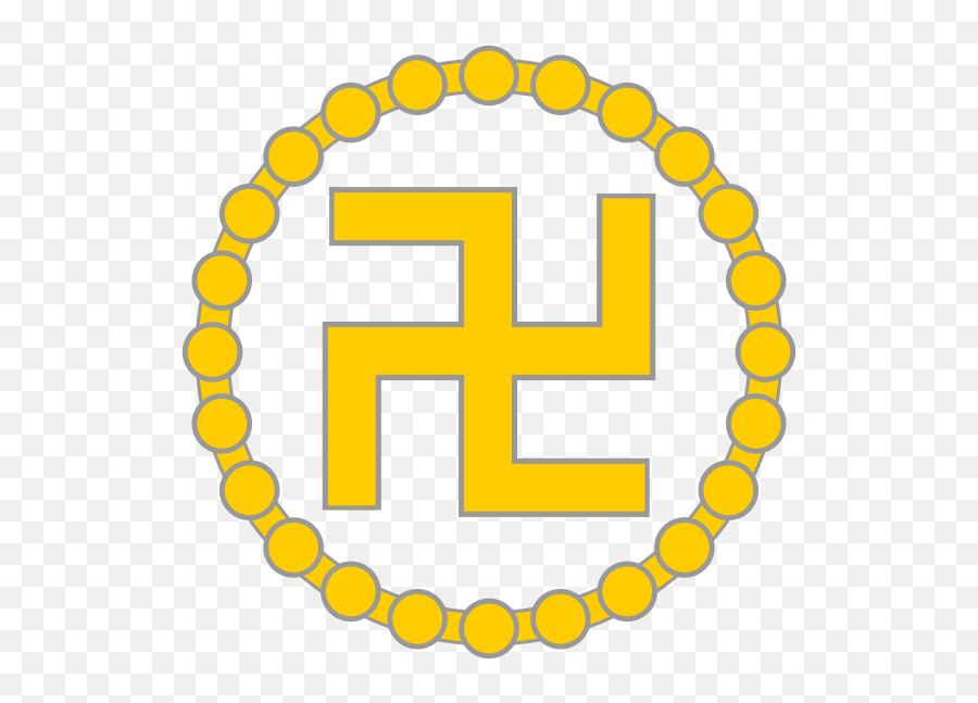 Buddhist Swastika With 24 Beads - Buddhist Swastika Png Emoji,Buddhist Symbol Emoji