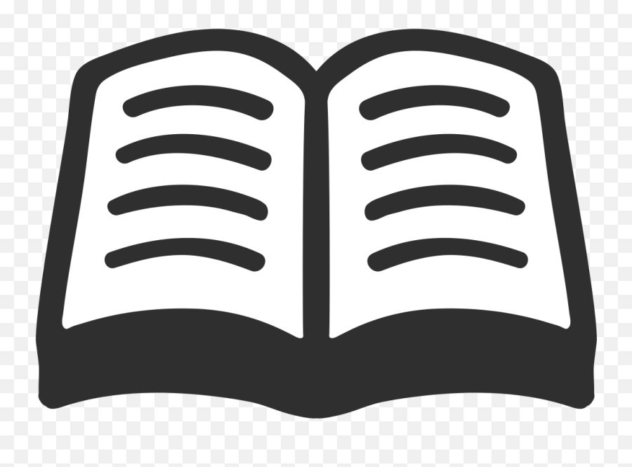 Fileemoji U1f4d6svg - Wikimedia Commons Book Emoji Black And White,Bible Emoji