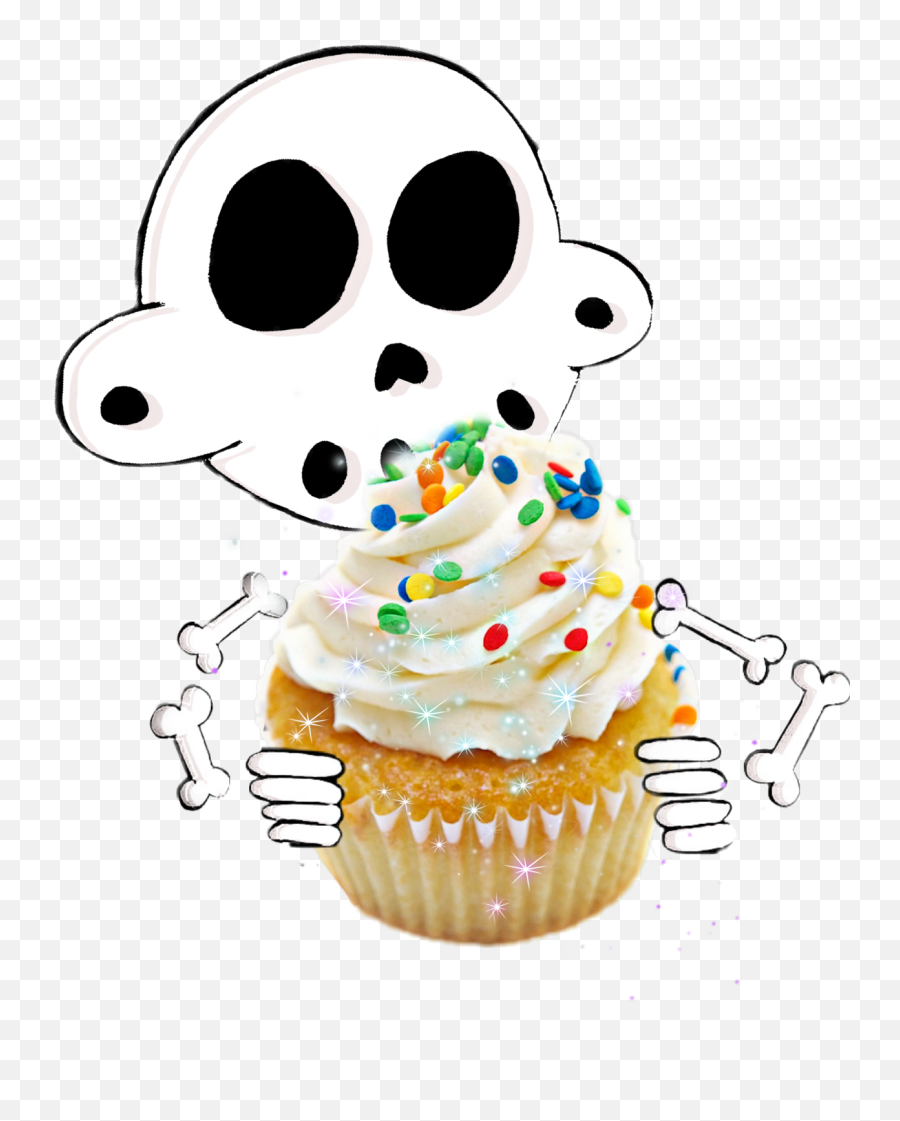 Bones Cupcake Birthday Cake Party Emoji,Emoji Cake Party