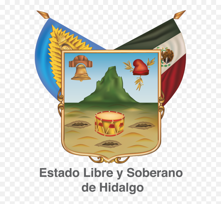 Escudo De Armas Oficial Del Estado De Hidalgo - Logo Hospital General Pachuca Emoji,Bisexual Flag Emoji