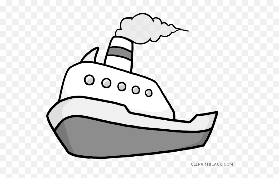 Black Boat Clipart Png - Ferry Clipart Emoji,Lil Boat Emoji