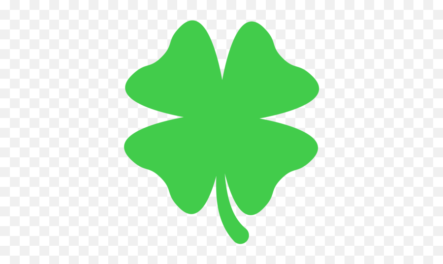 Four Leaf Clover Emoji - Clover,Shamrock Emoji