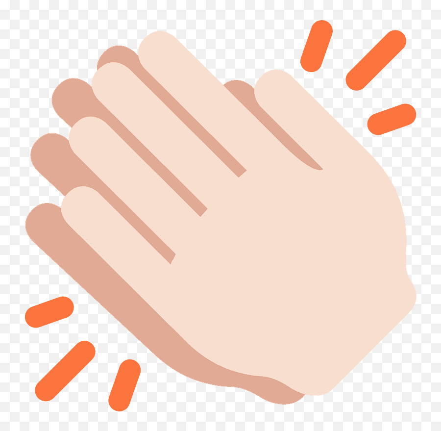Clapping Hands Emoji Clipart - Mek It Clap Dj Puffy Remix Xyclone Cover,Hands Clapping Emoji