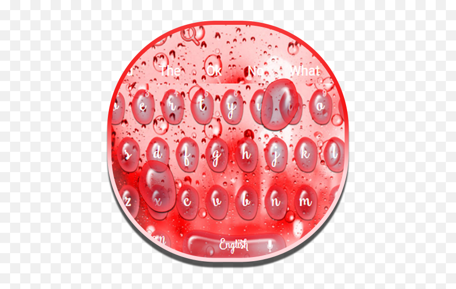 Amazoncom Red Water Droplets Keyboard Theme Appstore For - Dot Emoji,Water Drop Emoji Png