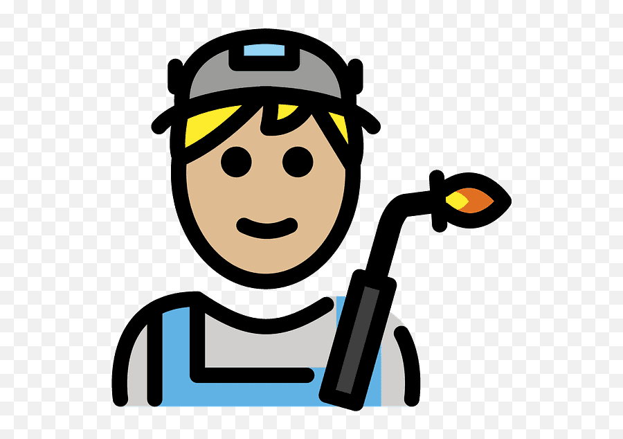 Man Factory Worker Emoji Clipart Free Download Transparent - Openmoji,Free Clip Art Emojis