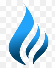 Download Hd Blue Flame White Background - Logo Emoji