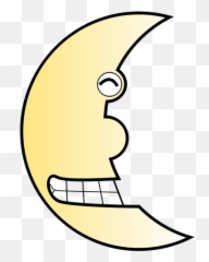 Vector Image Of Smiling Half Moon - Portable Network Graphics Emoji