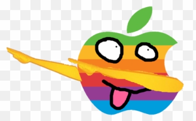 Hello From Apple - Clip Art Emoji,Dab Emoticon