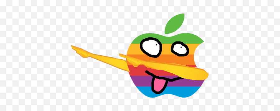Hello From Apple - Clip Art Emoji,Dab Emoticon