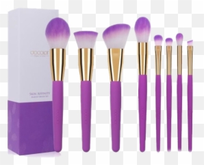 Download Free Png Pink Makeup Brush Set - Skin Affinity Docolor Emoji,Makeup Emoji Png