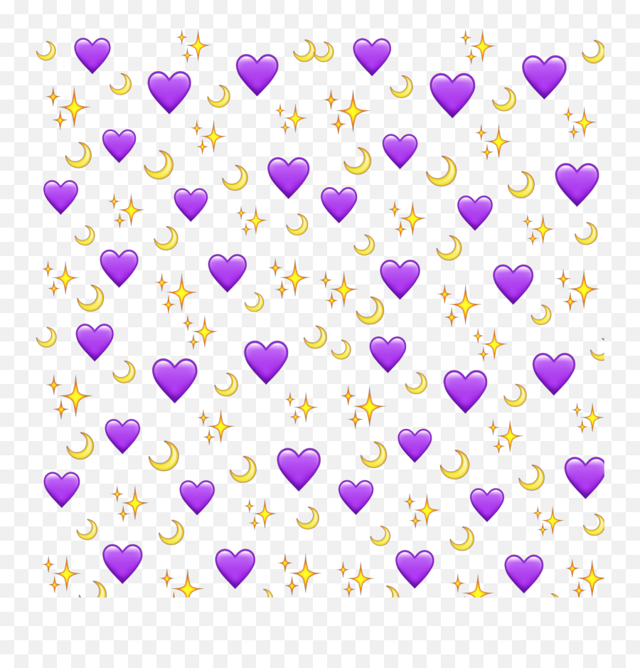 Purple Yellow Emoji Emojis Emojisticker Overlay Heart Emoji Png | The ...