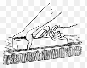 Tool Plane Hands Wood Working - Wood Plane Line Art Emoji,Emoji Strong Arm