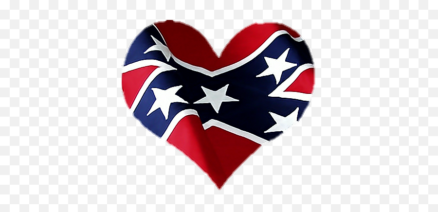 Heart Love Confederate Flag Rebel - Confederate Flag Vinyl Emoji,Confederate Flag Emoji
