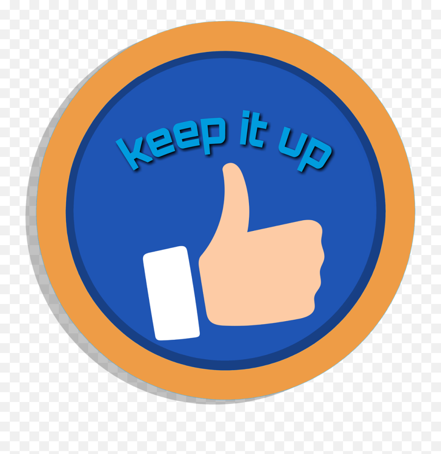 Keep It Up Motivation Like Sign Click - Employee Recognition Recognition Icon Emoji,Train Emoticon