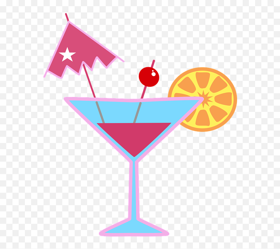 Cocktail Martini Drink - Cocktail Glass Clip Art Emoji,Martini Party Emoji