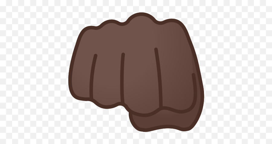 Oncoming Fist Emoji With Dark Skin Tone - Clip Art,Black Emoji Hands