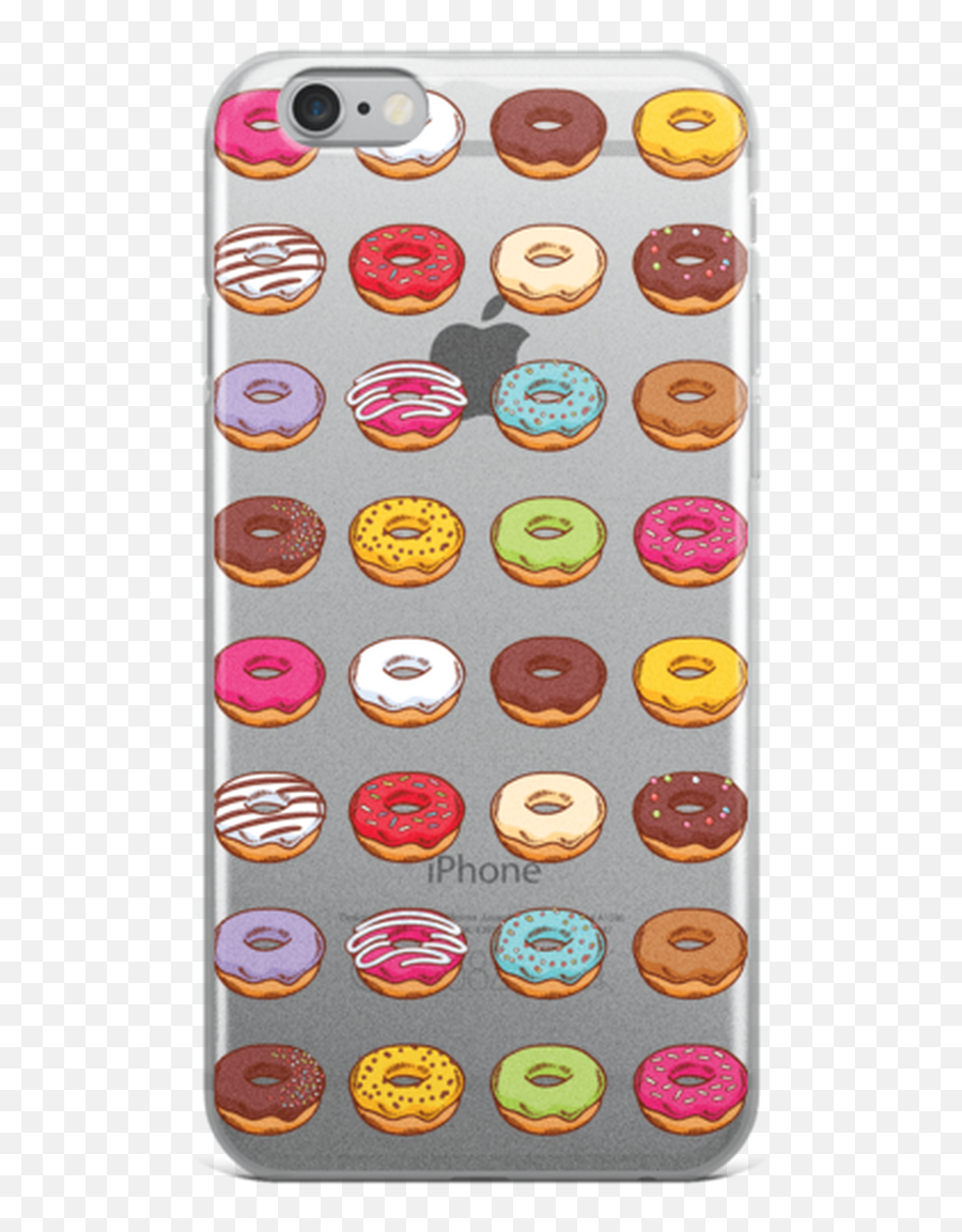 Donut Pattern Iphone Case - Mobile Phone Case Emoji,Horseshoe Emoticon