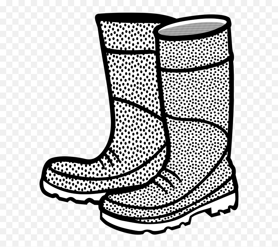 Boot Boots Clothing - Rubber Shoes Clipart Black And White Emoji,Emoji Clothes And Shoes