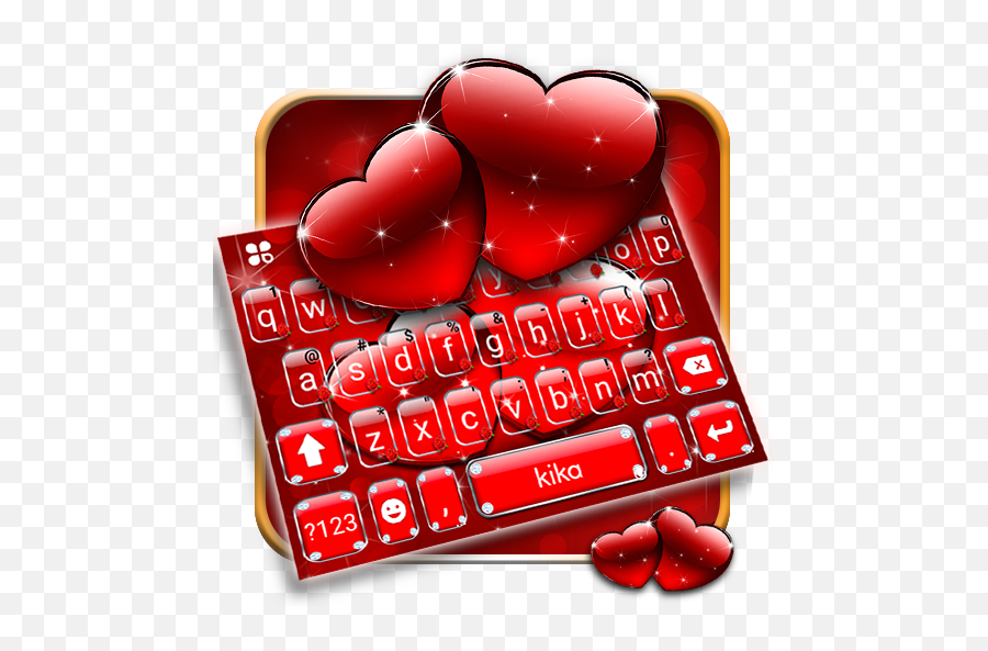 Red Love Keyboard Theme - Heart Emoji,Red Heart Emoji Copy Paste