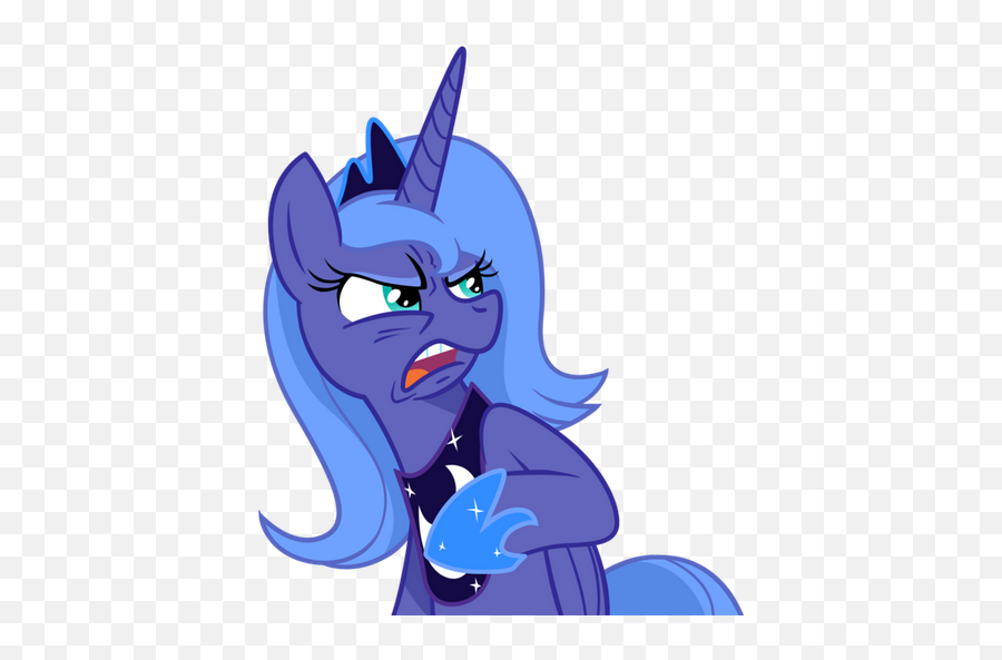 Ask Luna - My Little Pony Disgusted Face Emoji,Molester Moon Emoji