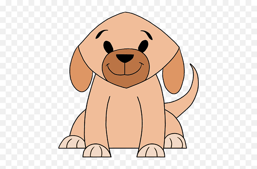 How To Draw A Simple Dog - Clipart Easy Simple Dog Emoji,Doggo Emoji