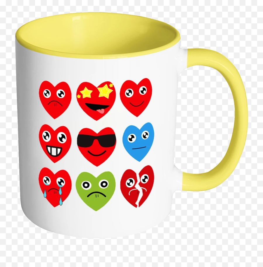 Heart Emojis - Mug,Valentines Day Emoji